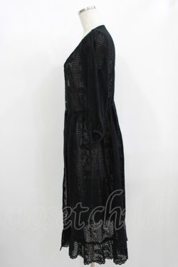 画像2: axes femme / 総レースガウン M ブラック H-25-12-09-029-AX-TO-NS-ZH