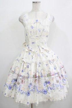 画像1: metamorphose / Blooming Gardenチュールジャンパースカート Free オフ H-25-12-09-003-ME-OP-NS-ZH