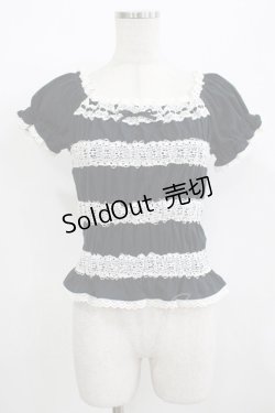 画像1: BABY,THE STARS SHINE BRIGHT / 半袖シャーリングカットソー Free ブラック H-25-12-09-036-BA-TO-NS-ZH