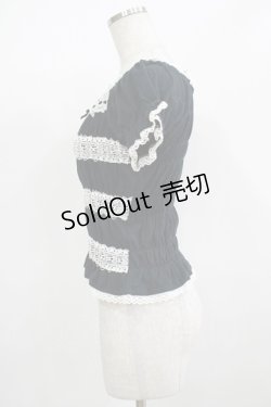 画像2: BABY,THE STARS SHINE BRIGHT / 半袖シャーリングカットソー Free ブラック H-25-12-09-036-BA-TO-NS-ZH