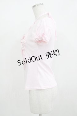 画像2: Angelic Pretty / 乙女サテンリボンカットソー Free ピンク H-25-12-09-037-AP-TO-NS-ZH