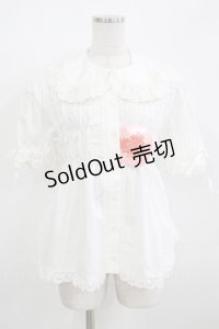 BABY,THE STARS SHINE BRIGHT / 半袖ベビードールブラウス Free オフ白 H-25-12-09-038-BA-BL-NS-ZH