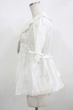 画像2: BABY,THE STARS SHINE BRIGHT / 半袖ベビードールブラウス Free オフ白 H-25-12-09-038-BA-BL-NS-ZH