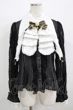 画像1: ALICE and the PIRATES / うさぎマジシャンのくるりんブラウス Free ブラック H-25-12-09-039-PA-BL-NS-ZH