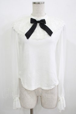 画像1: Angelic Pretty / Dollyレースカラーカットソー Free オフ H-25-12-09-042-AP-TO-NS-ZH