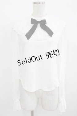 画像1: Angelic Pretty / Dollyレースカラーカットソー Free オフ H-25-12-09-042-AP-TO-NS-ZH