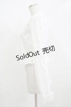 画像2: DearMyLoveEmily / ミルフィーユレースショートブラウス LL オフ H-25-12-09-043-PU-BL-NS-ZH