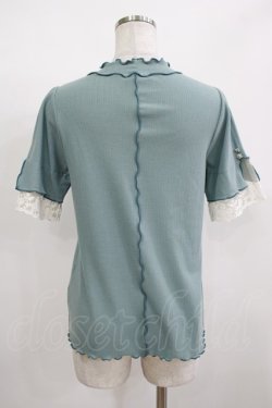 画像3: axes femme / メロウフリルリブニット M ミント H-25-12-09-044-AX-TO-NS-ZH