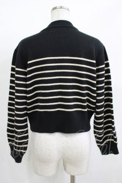 画像3: Fi.n.t / フレンチボーダーニットプルオーバー Free BLACK H-25-12-09-045-CA-TO-NS-ZH