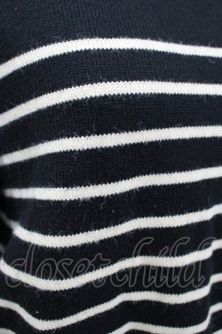 画像4: Fi.n.t / フレンチボーダーニットプルオーバー Free BLACK H-25-12-09-045-CA-TO-NS-ZH