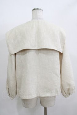 画像3: axes femme / 襟付きツイードプルオーバー M 生成り H-25-12-09-047-AX-TO-NS-ZH