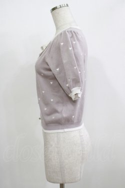 画像2: evelyn / 半袖ハートニット Free ピンク H-25-12-09-048-LO-TO-NS-ZH