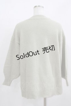 画像3: axes femme / 裾ボタンロングニットプルオーバー M グリーン H-25-12-09-049-AX-TO-NS-ZH