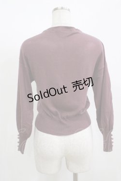 画像3: an another angelus / ボリュームスリーブVネックカーディガン Free Purple H-25-12-09-051-CA-TO-NS-ZH