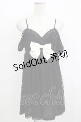 DearMyLove / レッグカバー付きワンピース M ブラック H-25-12-09-054-EL-OP-NS-ZH