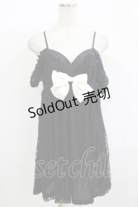 DearMyLove / レッグカバー付きワンピース M ブラック H-25-12-09-054-EL-OP-NS-ZH