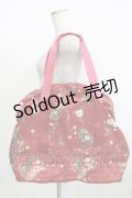 PINK HOUSE / 野ばらとチェリー柄ボストンバッグ  レッド H-25-12-09-055-LO-BG-NS-ZH
