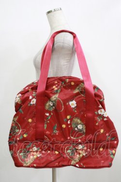 画像1: PINK HOUSE / 野ばらとチェリー柄ボストンバッグ  レッド H-25-12-09-055-LO-BG-NS-ZH