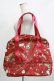 画像2: PINK HOUSE / 野ばらとチェリー柄ボストンバッグ  レッド H-25-12-09-055-LO-BG-NS-ZH (2)