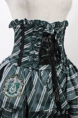 画像4: ATELIER PIERROT / ハリー・ポッター フリルコルセットスカート  スリザリン（グリーン） H-25-12-09-1032-EL-SK-KB-ZH