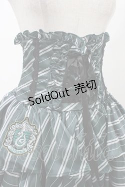 画像4: ATELIER PIERROT / ハリー・ポッター フリルコルセットスカート  スリザリン（グリーン） H-25-12-09-1032-EL-SK-KB-ZH