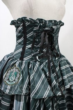 画像4: ATELIER PIERROT / ハリー・ポッター フリルコルセットスカート  スリザリン（グリーン） H-25-12-09-1033-EL-SK-KB-ZH