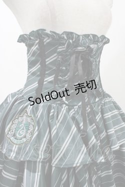 画像4: ATELIER PIERROT / ハリー・ポッター フリルコルセットスカート  スリザリン（グリーン） H-25-12-09-1033-EL-SK-KB-ZH