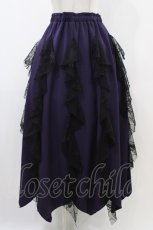 画像1: Qutie Frash / メッシュラインロングスカート  パープル H-25-12-09-1035-QU-SK-KB-ZH (1)
