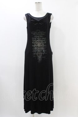 画像1: Rozen Kavalier / レイヤードノースリーブワンピース  黒 H-25-12-09-1037-OO-OP-KB-ZH