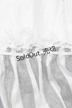 画像4: Dangerous nude / ストライプ切替ガーゼワンピース  アイボリー H-25-12-09-1038-PU-OP-KB-ZH