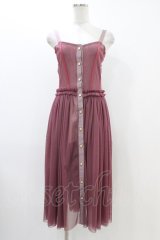 elements,H / チュールドレス  ピンク H-25-12-09-1039-PU-OP-KB-ZH