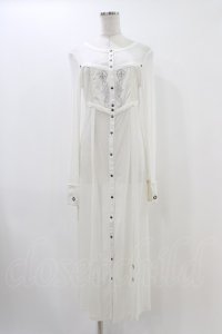 Rozen Kavalier / シアーロングカーディガン  白 H-25-12-09-1040-OO-TO-KB-ZH