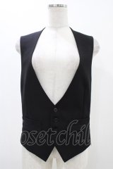 GADGET GROW / 切替ベスト  黒×ベージュドット H-25-12-09-1045-GO-TO-KB-ZH