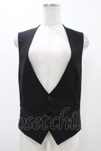 GADGET GROW / 切替ベスト  黒×ベージュドット H-25-12-09-1045-GO-TO-KB-ZH