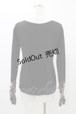 画像2: Qutie Frash / クロスインナーT  黒×赤 H-25-12-09-1047-QU-TO-KB-ZH