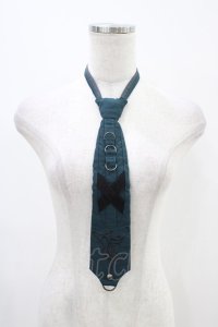Ozz Croce / 刺繍ネクタイ  グリーン H-25-12-09-1007-OO-ZA-KB-ZH