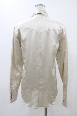 画像2: GADGET GROW / サテンロングスリーブブラウス  ベージュ H-25-12-09-1051-GO-BL-KB-ZH