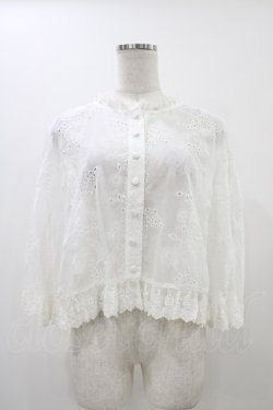 画像1: ATELIER PIERROT / レースケープ  ホワイト H-25-12-09-1052-EL-JA-KB-ZH