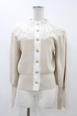 MR corset / レースニットカーディガン  ベージュ H-25-12-09-1053-PU-TO-KB-ZH