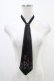 画像1: Ozz Croce / ベロア刺繍ネクタイ  黒 H-25-12-09-1009-OO-ZA-KB-ZH (1)