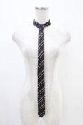 PEACE NOW / レジメンタルストライプネクタイ  ブラック/レッド H-25-12-09-1010-PU-ZA-NS-ZH