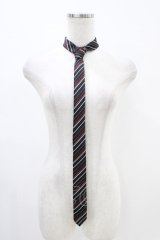 PEACE NOW / レジメンタルストライプネクタイ  ブラック/レッド H-25-12-09-1010-PU-ZA-NS-ZH