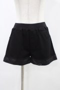 Qutie Frash / 切替ショートパンツ  黒 H-25-12-09-1015-QU-PA-KB-ZH