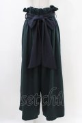 Qutie Frash / ハイウエストワイドパンツ  グリーン H-25-12-09-1016-QU-PA-KB-ZH