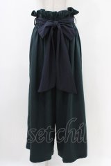 Qutie Frash / ハイウエストワイドパンツ  グリーン H-25-12-09-1016-QU-PA-KB-ZH