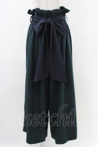 Qutie Frash / ハイウエストワイドパンツ  グリーン H-25-12-09-1016-QU-PA-KB-ZH