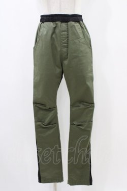 画像1: Qutie Frash / サイドラインスキニーパンツ M カーキ H-25-12-09-1017-QU-PA-KB-ZH