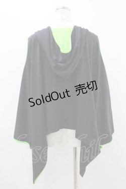 画像2: Qutie Frash / チャイナポンチョ  ネオングリーン H-25-12-09-1019-QU-JA-KB-ZH