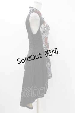 画像3: Qutie Frash / チャイナチュニック  黒×赤 H-25-12-09-1020-QU-TO-KB-ZH