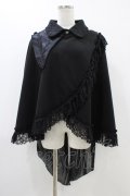 MR corset / 燕尾テールケープジャケット  ブラック H-25-12-09-1024-PU-JA-KB-ZH